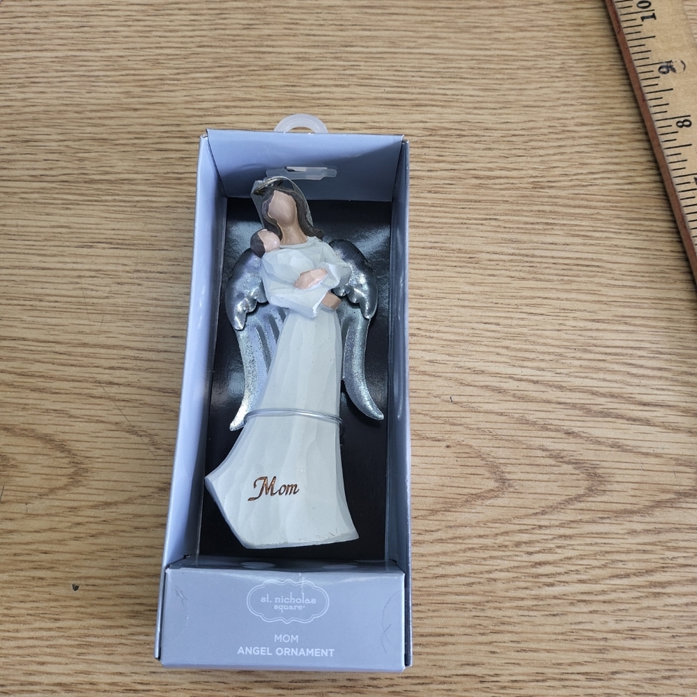 NIB St. Nicholas Square Mom Angel Christmas Ornament